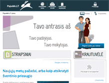 Tablet Screenshot of pajudek.lt